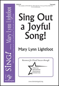 Sing Out a Joyful Song! Two-Part choral sheet music cover Thumbnail